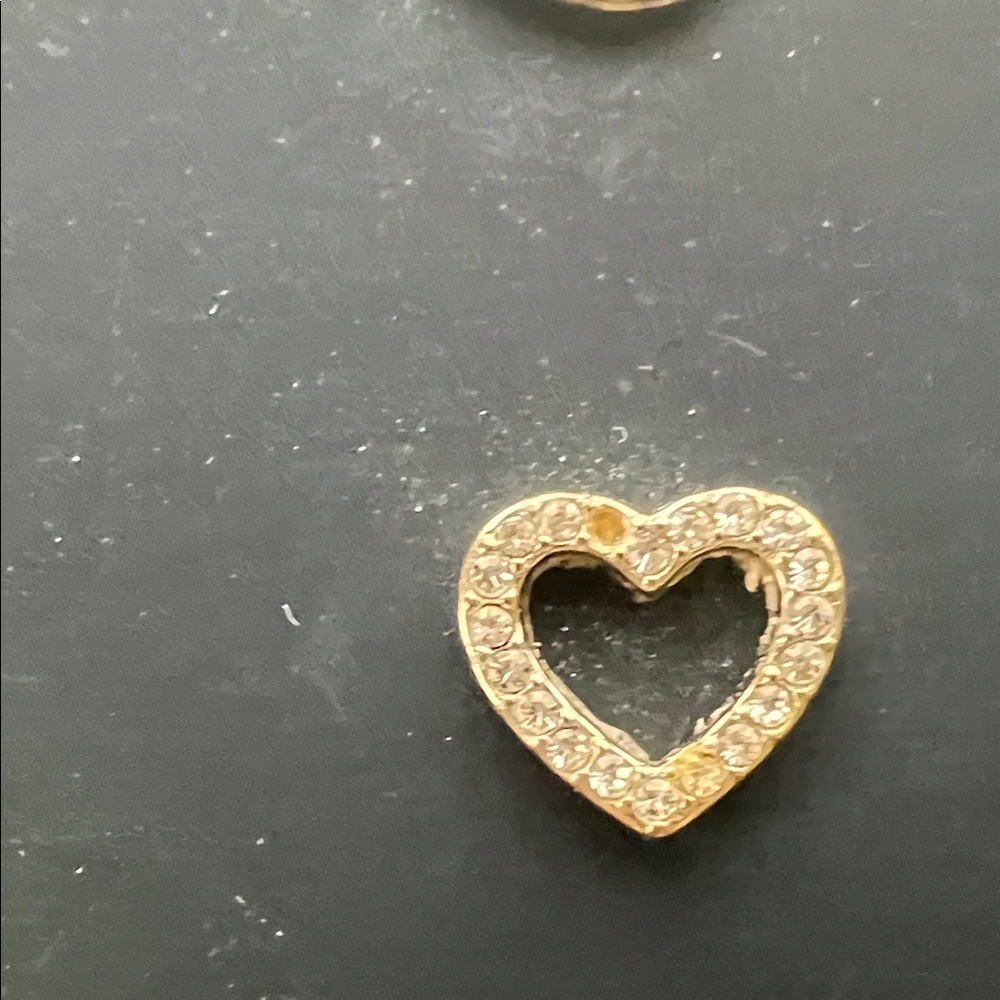 Two Pairs of Coach Chic Gold Heart Shaped Stud Earrings - Picture 6 of 8
